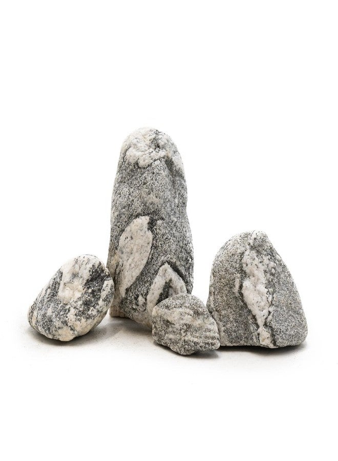 صخور أحواض السمك من كينجروي، صخور سيريو الفضية، 5 أرطال، حجر طبيعي لأحواض الأسماك، وأحواض الزواحف، وأشجار البونساي، وتزيين الحدائق، والمناظر الطبيعية المصغرة، وأحواض الزواحف (2-5 بوصة، 4-5 قطع) - Image 1